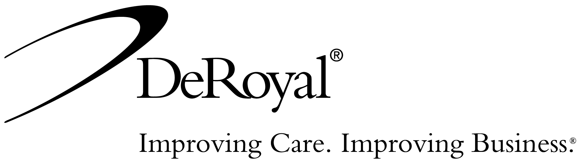 DeRoyal Logo wTagline BLACK-01